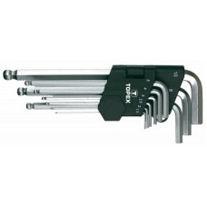 Набір інструментів Topex ключі шестигранні HEX 1.5-10 мм, набір 9 шт.*1 уп. (35D957)