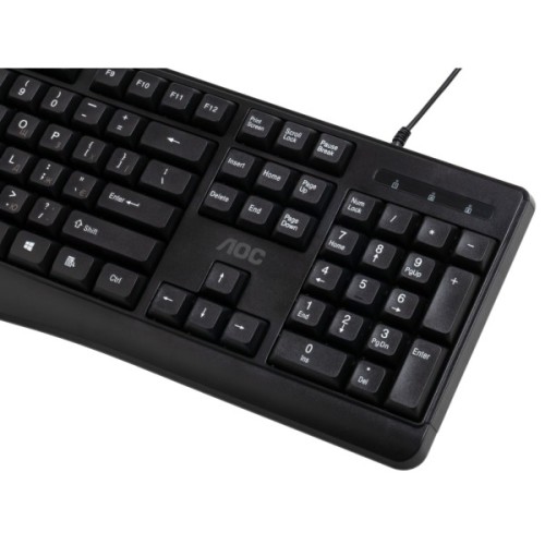 Клавіатура AOC KB120B USB UA Black (KB120B/97)
