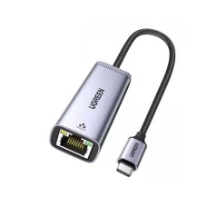 Перехідник USB-C to RJ45 Ethernet 1000Mbps gray Ugreen (40322)