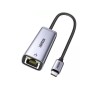 Перехідник USB-C to RJ45 Ethernet 1000Mbps gray Ugreen (40322)