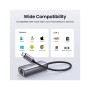 Перехідник USB-C to RJ45 Ethernet 1000Mbps gray Ugreen (40322)