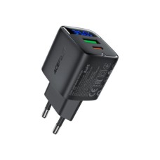 Зарядний пристрій Acefast 1xUSB-C + 1xUSB 35W GaN with digital display black (6974316284468) Зарядний пристрій Acefast 1xUSB-C + 1xUSB 35W GaN with digital display black (6974316284468)