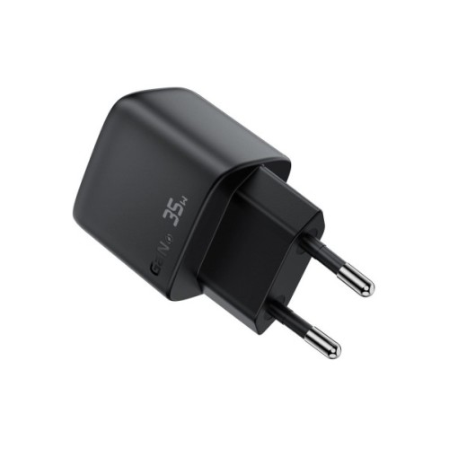 Зарядний пристрій Acefast 1xUSB-C + 1xUSB 35W GaN with digital display black (6974316284468)