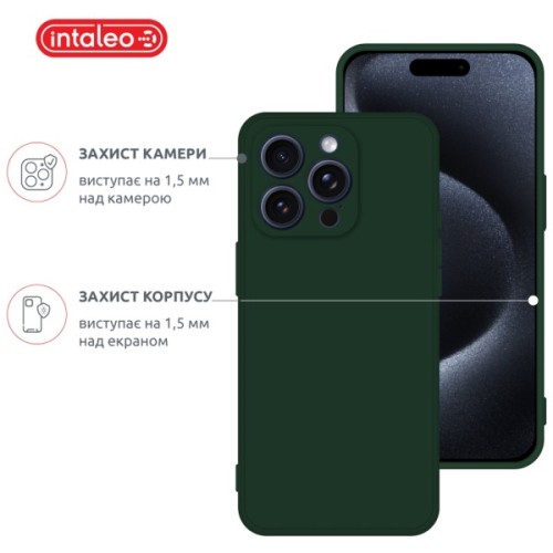 Чохол до мобільного телефона Intaleo SoftShell Apple iPhone 15 Pro Max Dark Green (1283126585388)