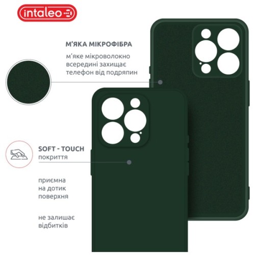 Чохол до мобільного телефона Intaleo SoftShell Apple iPhone 15 Pro Max Dark Green (1283126585388)