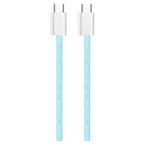 Дата кабель USB-C to USB-C 1.0m 60W 3.0А blue ColorWay (CW-CBPDCC061-BL)