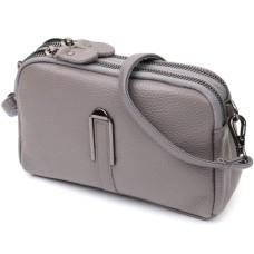 Сумка Vintage З натуральної шкіри Сіра (22278)