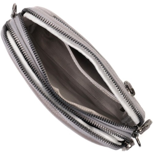 Сумка Vintage З натуральної шкіри Сіра (22278)