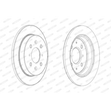 Гальмівний диск FERODO DDF2244C