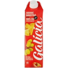 Сік Galicia Ананас-виноград прямого віджиму 1 л (4820209563702)