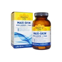 Вітамінно-мінеральний комплекс Country Life Колаген + Вітаміни С & А, Maxi-Skin, 90 таблеток (CLF-05060)
