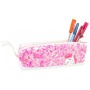 Пенал Cool For School з паєтками та ремінцем 1 відділення фуксія (CF87055)