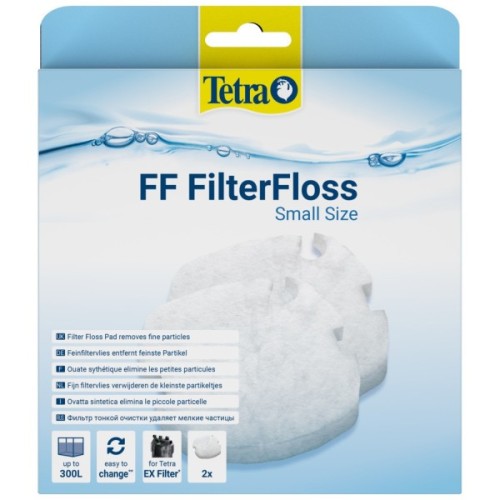 Наповнювач для акваріумного фільтра Tetra Filter Floss для зовнішнього фільтра EX 600/1000 волокнистий 2 шт (4004218808775)