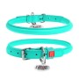 Нашийник для тварин WAUDOG Glamour з QR паспортом, круглий, XL ментоловий (353113)