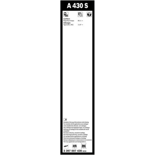 Щітка склоочисника Bosch 3 397 007 430