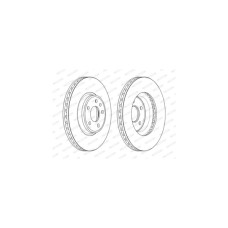 Гальмівний диск FERODO DDF2596C-1