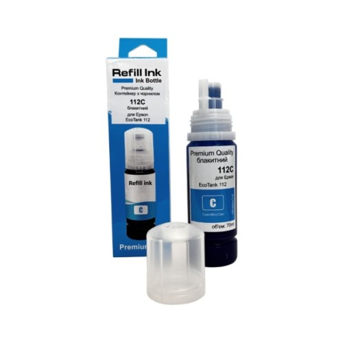 Чорнило Premium Quality Epson 112C 70мл Cyan (70264875)