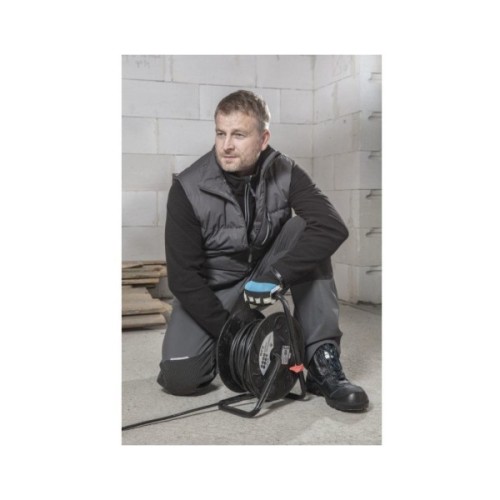 Жилет робочий Hoegert WIED HT5K243-2XL утеплений RipStop 100% поліестер графіт, 2XL (56) (HT5K243-2XL)