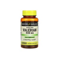 Трави Mason Natural Валеріана, 500 мг, Whole Herb Valerian, 60 капсул (MAV-11525)