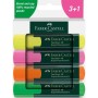 Набір маркерів Faber-Castell текстовиділювачів Textliner 48 Superfluorescent, 4 кольори (32791)