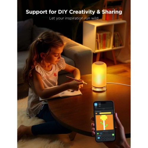 Настільна лампа Govee H6022 Table Lamp 2, RGBICWW, WI-FI/Bluetooth, білий (H60223D1)