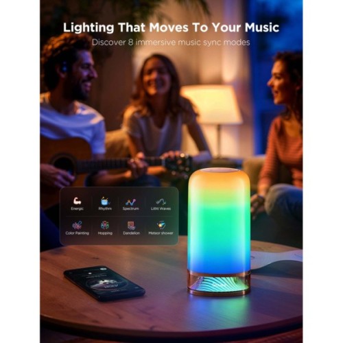 Настільна лампа Govee H6022 Table Lamp 2, RGBICWW, WI-FI/Bluetooth, білий (H60223D1)