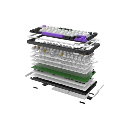 Клавіатура Hator Hellyberry HK75 Mechanical Linear RGB USB UA White/Violet (HK75)