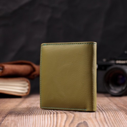 Гаманець ST Leather З натуральної шкіри Різнобарвний (19511)