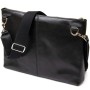 Сумка Grande Pelle Шкіряна чоловіча Чорна (11437)