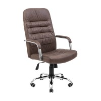 Офісне крісло Richman Ліон Ю Хром П5 M-1 (Tilt) Амелі Кофе (R00000050547)