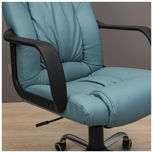 Офісне крісло Richman Юта Ю Хром M-1 (Tilt) Зеус Де Люкс Скай (R00000049177)