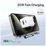 Зарядний пристрій Baseus 1xUSB-C 20W + 1xUSB white + cable USB-C to USB-C 60W 1.0m (P10111608213-01)