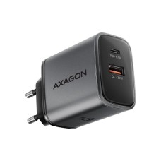 Зарядний пристрій AXAGON 1xUSB-C PD67W + 1xUSB QC4+ PPS gray (ACU-PQ67)
