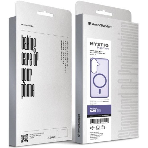 Чохол до мобільного телефона Armorstandart Mystiq MagCase Samsung S26 5G Dark Violet (ARM91627)