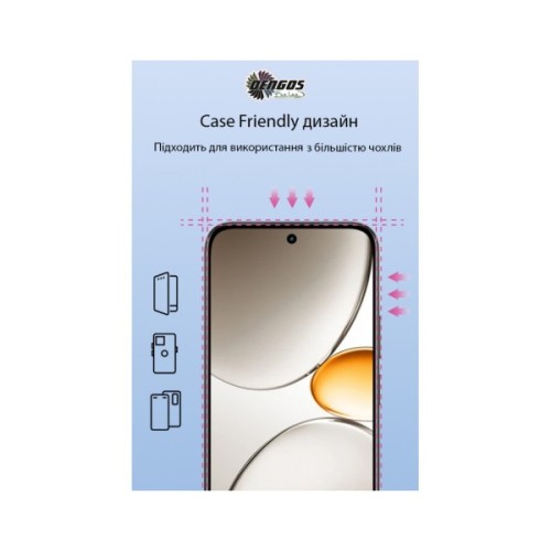 Скло захисне Dengos Full Glue Realme C85 Black (TGFG-449)