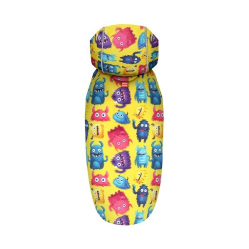 Дощовик для тварин WAUDOG Clothes Накидка з капюшоном Мохнаті монстри L (358-4050)