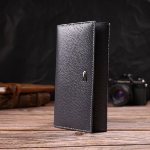 Гаманець Canpellini З натуральної шкіри Сірий (21821)