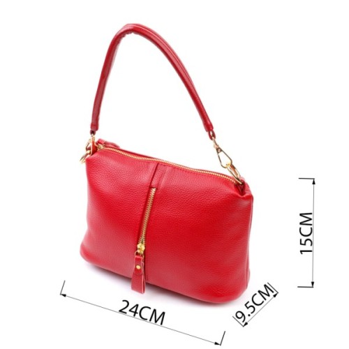 Сумка Vintage Жіноча через плече з натуральної шкіри Червона (22136)