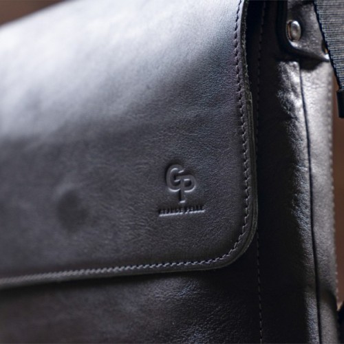 Сумка Grande Pelle У гладкій шкірі Чорна (11333)