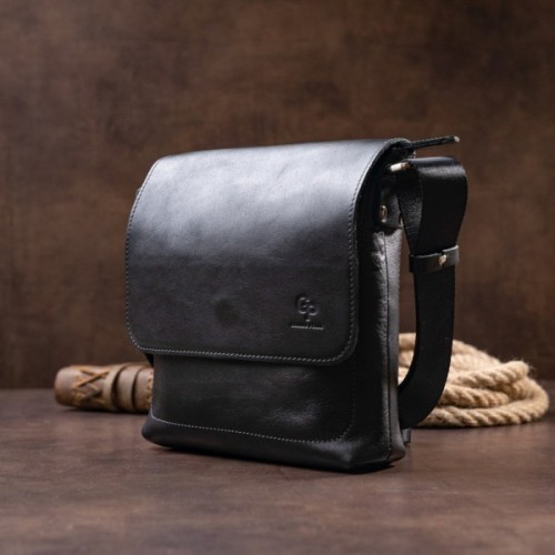 Сумка Grande Pelle У гладкій шкірі Чорна (11333)