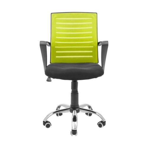Офісне крісло Richman Флеш Ю Хром М-1 (Tilt) Сітка чорна + зелена (ADD0003067)