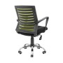 Офісне крісло Richman Флеш Ю Хром М-1 (Tilt) Сітка чорна + зелена (ADD0003067)