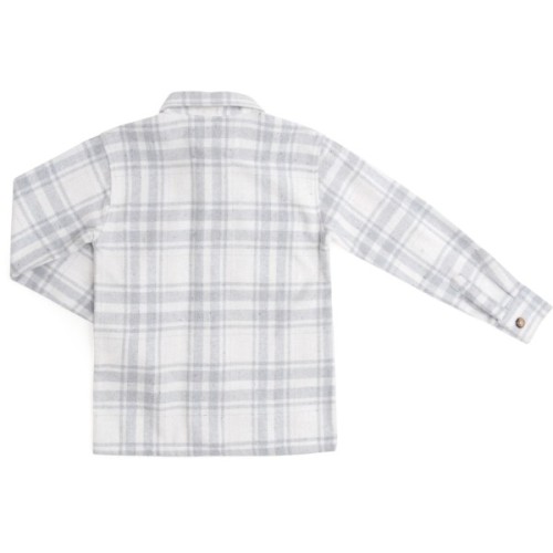 Сорочка дитяча Breeze у клітинку (G-447-164B-gray)