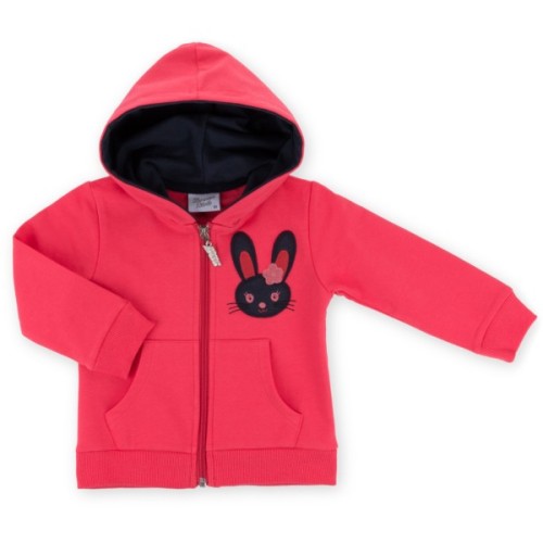 Спортивний костюм дитячий Breeze на блискавці з зайчиком (9617-92G-coral)