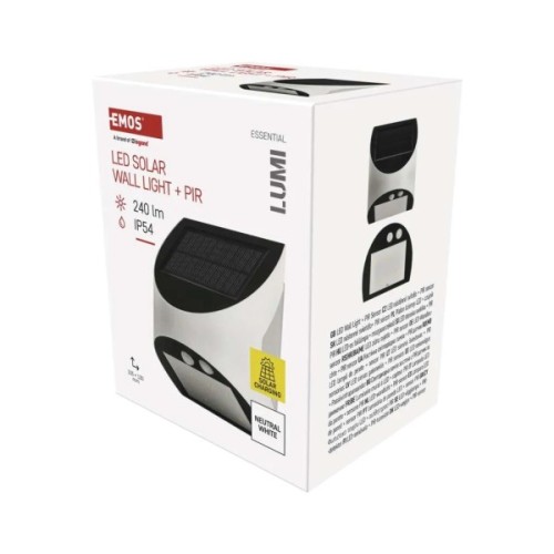Світильник EMOS 240 лм IP54 4000K PIR (ZG172S)