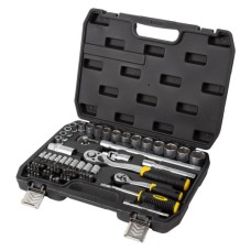 Набір інструментів Sigma насадок торцевих та біт 1/4", 1/2" 72шт CrV mid (6003741)