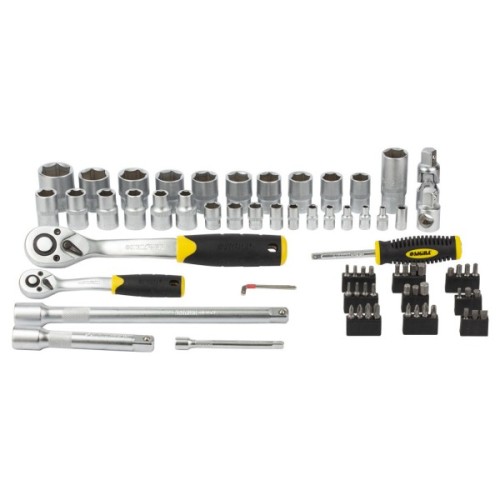 Набір інструментів Sigma насадок торцевих та біт 1/4", 1/2" 72шт CrV mid (6003741)