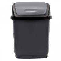 Контейнер для сміття Горизонт Домік Металік 1.7 л (гор-02034/металік)