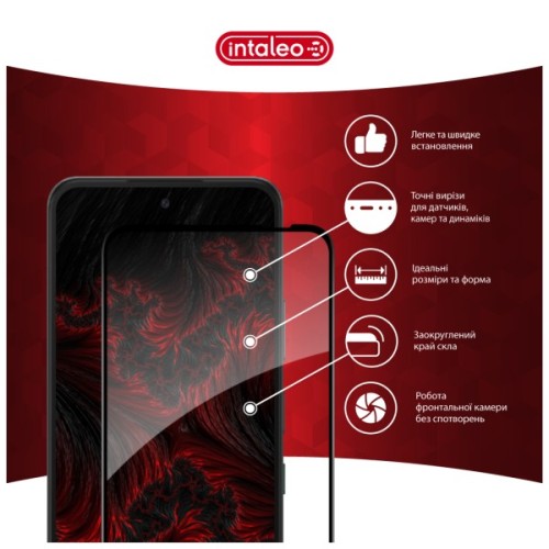 Скло захисне Intaleo Full Glue ESD Infinix Hot 60i 4G Black (1283126627712)