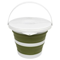 Відро складане Tribe Water Bucket Lid 5 л з кришкою olive (T-FJ-0049-olive)
